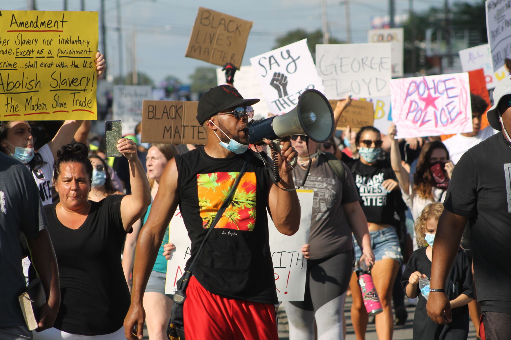 Police brutality protest march 1